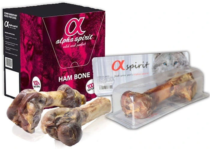 Alpha Spirit Skinkeben Maxi - hundesnack til store tyggetider, 1 stk